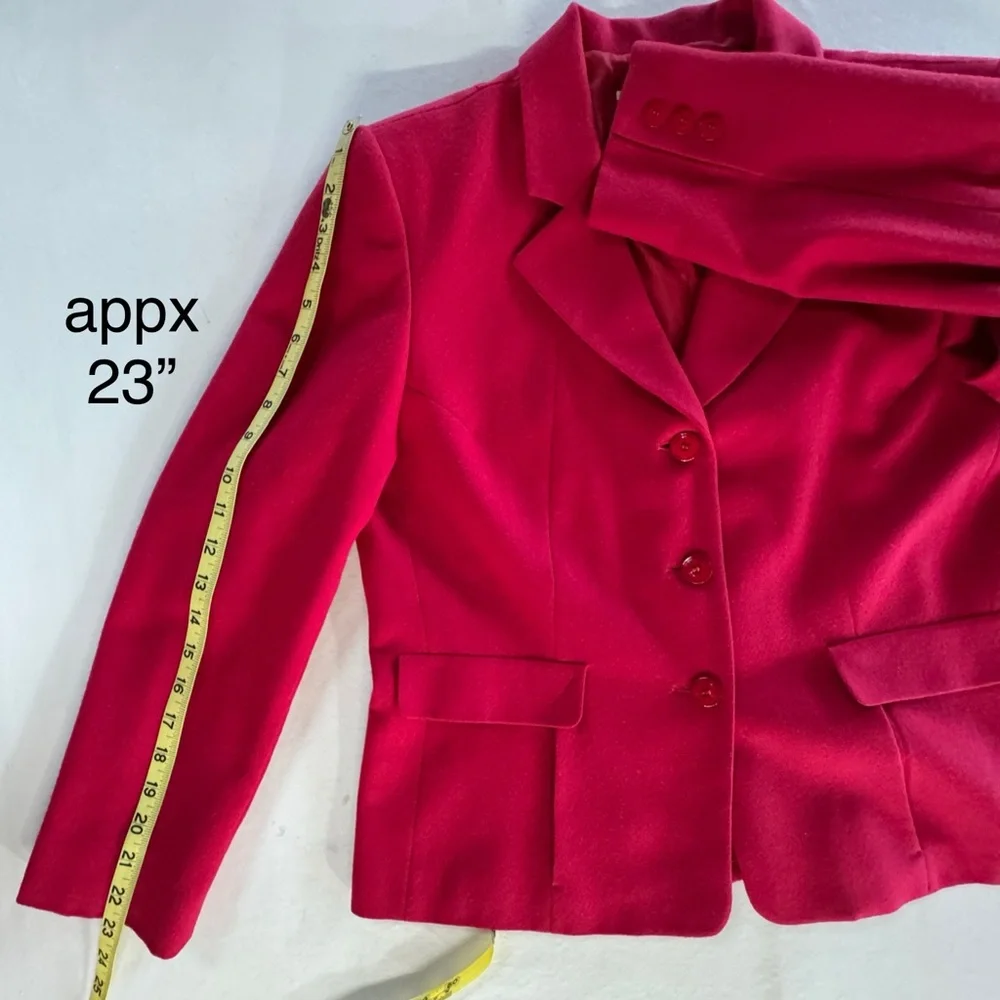 Pendleton Red Wool Blazer Fully Lined with Pockets (10P)